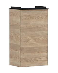 hansgrohe Xelu Q Waschtischunterschrank 54013670 340x605x245mm, für Handwaschbecken, links, Eiche Natur, mattschwarz