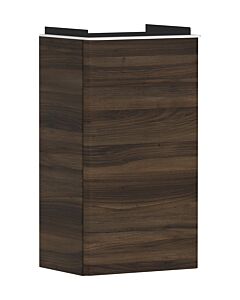 hansgrohe Xelu Q Waschtischunterschrank 54018700 340x605x245mm, für Handwaschbecken, rechts, Nussbaum dunkel, mattweiß