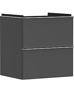 hansgrohe Xelu Q meuble sous-vasque 54024000 580x605x475mm, 2 tiroirs, gris diamant mat, chromé