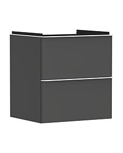 hansgrohe Xelu Q Waschtischunterschrank 54024700 580x605x475mm, 2 Schubladen, diamantgrau matt, mattweiß