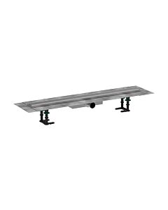 hansgrohe RainDrain Compact ensemble complet caniveau de douche 56166800 pour plat Plomberie , 800 mm, acier inoxydable brossé