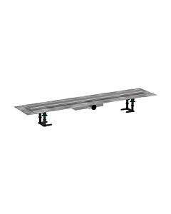 hansgrohe RainDrain Compact complete set shower channel 56168800 for flat Plumbing , 900 mm, brushed stainless steel