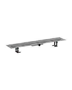hansgrohe RainDrain Compact ensemble complet caniveau de douche 56170800 pour plat Plomberie , 1000 mm, acier inoxydable brossé