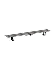hansgrohe RainDrain Compact Komplettset Duschrinne 56173000 für flache Installation, befliesbar, 1200 mm, chrom