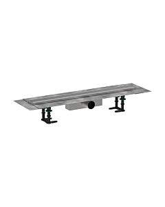 hansgrohe RainDrain Compact complete set shower channel 56176800 for standard installation, 700 mm, brushed stainless steel