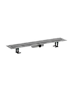 hansgrohe RainDrain Compact ensemble complet caniveau de douche 56182800 pour installation standard, 1000 mm, acier inoxydable brossé