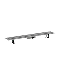 hansgrohe RainDrain Compact complete set shower channel 56184800 for standard installation, 1200 mm, brushed stainless steel