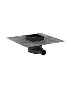hansgrohe RainDrain vidange complète du point de consigne 56247670 100 x 100 mm, noir mat