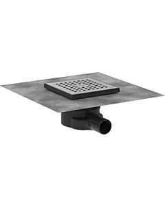 hansgrohe RainDrain Point Komplettset 56248800 Punktablauf, 150 x 150 mm, Edelstahl gebürstet