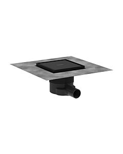 hansgrohe RainDrain complete set point drain 56251670 150 x 150 mm, matt black