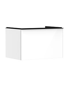 hansgrohe Xelu Q meuble sous-vasque 54054670 780x485x550mm, avec tiroir, blanc brillant, noir mat