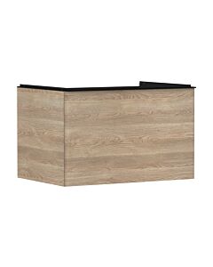 hansgrohe Xelu Q Waschtischunterschrank 54056670 780x485x550mm, mit Schubkasten, Eiche Natur, mattschwarz