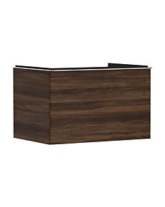 hansgrohe Xelu Q vanity unit 54057000 780x485x550mm, with drawer, dark walnut, chrome