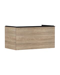 hansgrohe Xelu Q Waschtischunterschrank 54060670 980x485x550mm, mit Schubkasten, Eiche Natur, mattschwarz