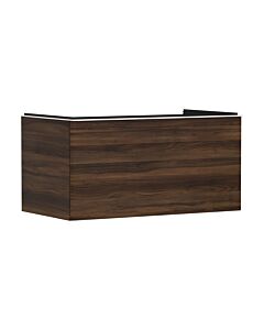 hansgrohe Xelu Q Waschtischunterschrank 54061700 980x485x550mm, mit Schubkasten, Nussbaum dunkel, mattweiß