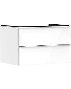 hansgrohe Xelu Q Waschtischunterschrank 54074700 780x485x550mm, 2 Schubkästen, weiß hochglanz, mattweiß