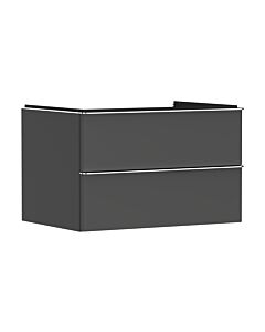 hansgrohe Xelu Q Waschtischunterschrank 54075000 780x485x550mm, 2 Schubkästen, diamantgrau matt, chrom