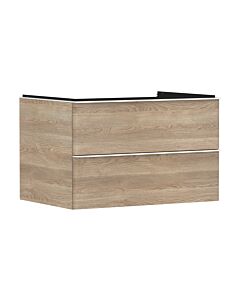 hansgrohe Xelu Q meuble sous-vasque 54076700 780x485x550mm, 2 tiroirs, chêne naturel, blanc mat