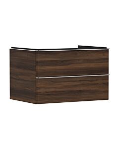 hansgrohe Xelu Q Waschtischunterschrank 54077000 780x485x550mm, 2 Schubkästen, Nussbaum dunkel, chrom