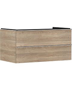 hansgrohe Xelu Q meuble sous-vasque 54080000 980x485x550mm, 2 tiroirs, chêne naturel, chromé