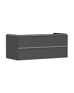 hansgrohe Xelu Q vanity unit 54083700 1180x485x550mm, 2 drawers, matt diamond gray, matt white