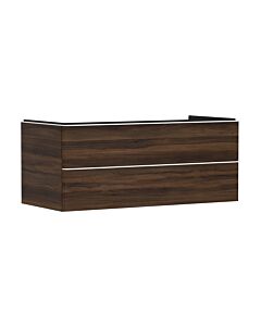 hansgrohe Xelu Q Waschtischunterschrank 54085700 1180x485x550mm, 2 Schubkästen, Nussbaum dunkel, mattweiß
