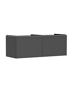 hansgrohe Xelu Q Waschtischunterschrank 54067000 1360x485x550mm, 2 Schubkästen, diamantgrau matt, chrom