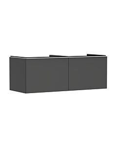 hansgrohe Xelu Q Waschtischunterschrank 54067700 1360x485x550mm, 2 Schubkästen, diamantgrau matt, mattweiß