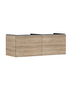 hansgrohe Xelu Q meuble sous-vasque 54068700 1360x485x550mm, 2 tiroirs, chêne naturel, blanc mat
