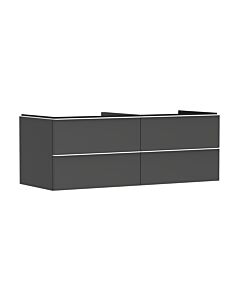hansgrohe Xelu Q Waschtischunterschrank 54087700 1360x485x550mm, 4 Schubkästen, diamantgrau matt, mattweiß