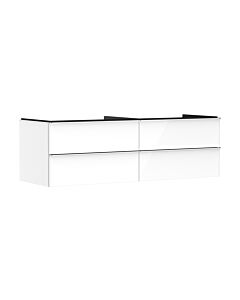 hansgrohe Xelu Q Waschtischunterschrank 54090000 1560x485x550mm, 4 Schubkästen, weiß hochglanz, chrom
