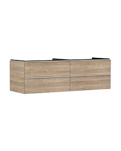 hansgrohe Xelu Q Waschtischunterschrank 54092700 1560x485x550mm, 4 Schubkästen, Eiche Natur, mattweiß