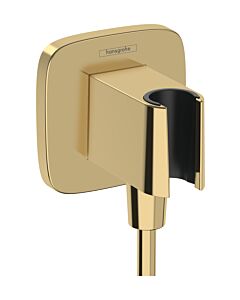 hansgrohe Fixfit wall connection 26887990 softsquare, with shower holder, polished gold optic