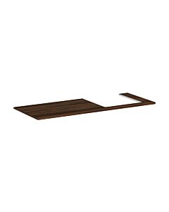 hansgrohe Xelu Q Konsole 54098630 1360 x 550 mm, Ausschnitt rechts, 540 x 480 mm, Nussbaum dunkel