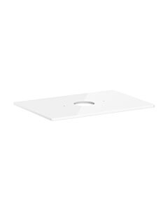 hansgrohe Xelu Q Konsole 54113050 780 x 550 mm, Ausschnitt mittig, Aufsatzwaschtisch ohne Hahnloch, weiß hochglanz