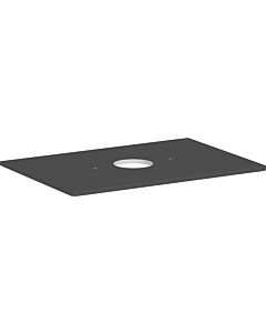 hansgrohe Xelu Q console 54113910 780 x 550 mm, découpe au milieu, vasque à poser sans trou pour robinetterie, gris diamant mat
