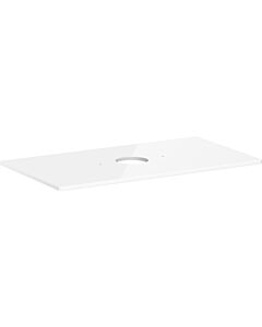 hansgrohe Xelu Q Konsole 54114050 980 x 550 mm, Ausschnitt mittig, Aufsatzwaschtisch ohne Hahnloch, weiß hochglanz