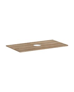 hansgrohe Xelu Q Konsole 54114230 980 x 550 mm, Ausschnitt mittig, Aufsatzwaschtisch ohne Hahnloch, Eiche Natur
