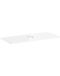 hansgrohe Xelu Q console 54115050 1180 x 550 mm, découpe au milieu, vasque à poser sans trou pour robinetterie, blanc brillant