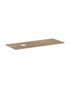 hansgrohe Xelu Q console 54116230 1360 x 550 mm, découpe à gauche, vasque à poser sans trou pour robinetterie, chêne naturel