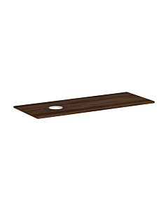 hansgrohe Xelu Q console 54116630 1360 x 550 mm, découpe à gauche, vasque à poser sans trou pour robinetterie, noyer foncé