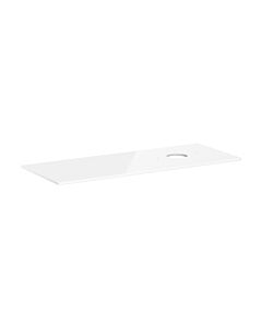 hansgrohe Xelu Q Konsole 54117050 1360 x 550 mm, Ausschnitt rechts, Aufsatzwaschtisch ohne Hahnloch, weiß hochglanz