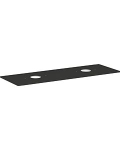 hansgrohe Xelu Q console 54119910 1560 x 550 mm, 2 cutouts, countertop washbasin without tap hole, matt diamond gray