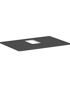 hansgrohe Xelu Q console 54120910 780 x 550 mm, découpe au milieu, vasque à poser avec trou pour robinetterie, gris diamant mat