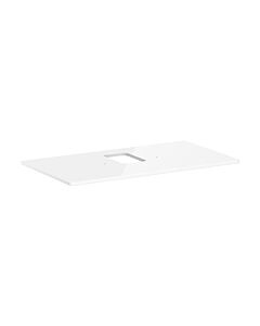 hansgrohe Xelu Q Konsole 54121050 980 x 550 mm, Ausschnitt mittig, Aufsatzwaschtisch mit Hahnloch, weiß hochglanz