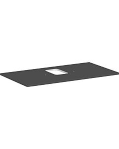 hansgrohe Xelu Q console 54121910 980 x 550 mm, découpe au milieu, vasque à poser avec trou pour robinetterie, gris diamant mat