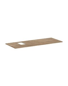 hansgrohe Xelu Q Konsole 54123230 1360 x 550 mm, Ausschnitt links, Aufsatzwaschtisch mit Hahnloch, Eiche Natur
