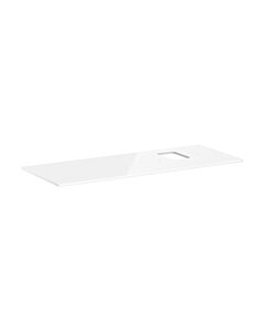 hansgrohe Xelu Q Konsole 54124050 1360 x 550 mm, Ausschnitt rechts, Aufsatzwaschtisch mit Hahnloch, weiß hochglanz