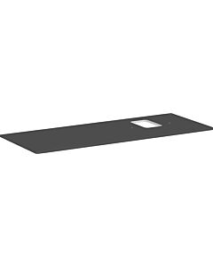 hansgrohe Xelu Q Konsole 54124910 1360 x 550 mm, Ausschnitt rechts, Aufsatzwaschtisch mit Hahnloch, diamantgrau matt
