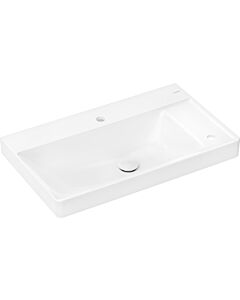 hansgrohe Aufsatzwaschtisch Xelu Q 800x480mm, geschliffen, Ablage rechts, weiß